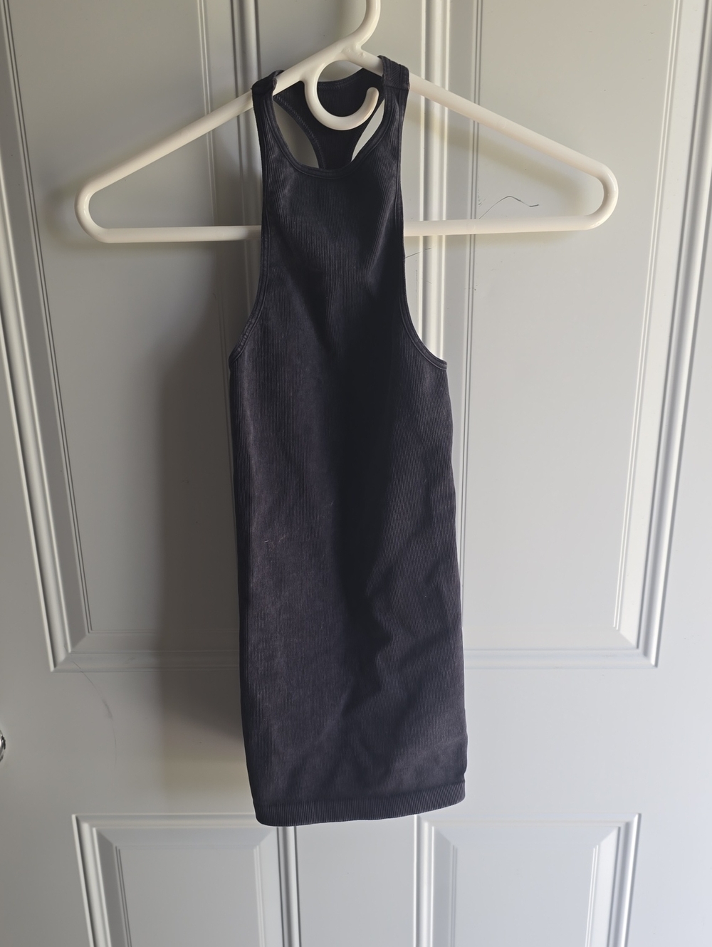 FP Movement by Free People Washed Black Racerback Long Tank Top